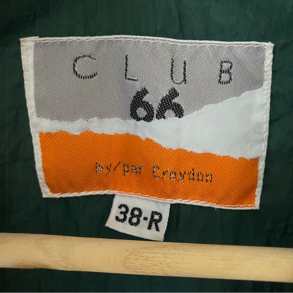 Vintage Military Style Green Jacket Bomber with Logo Patch - Picture 11 of 12